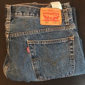 Nwot Levi Strauss 560 denim jeans 36x32